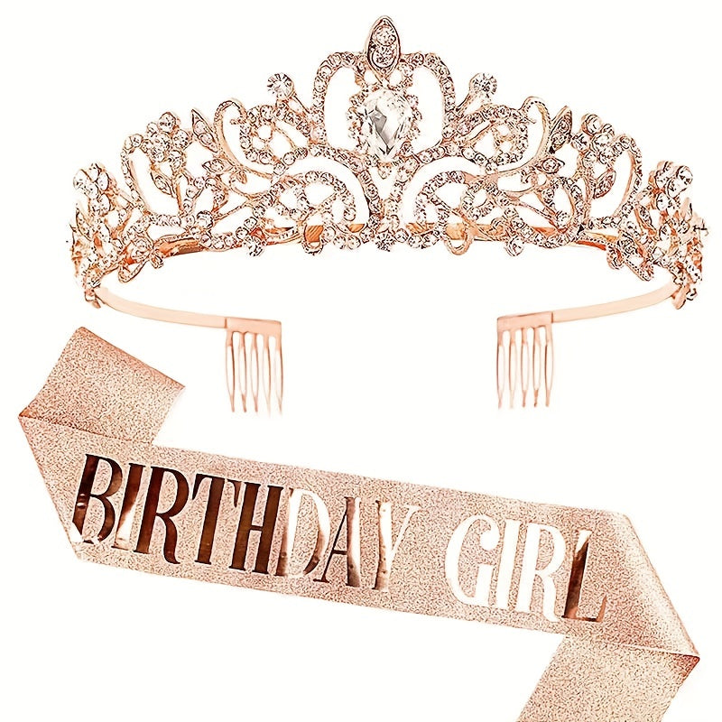 Rhinestone Crown Princess Crown Bridal Wedding Accessories