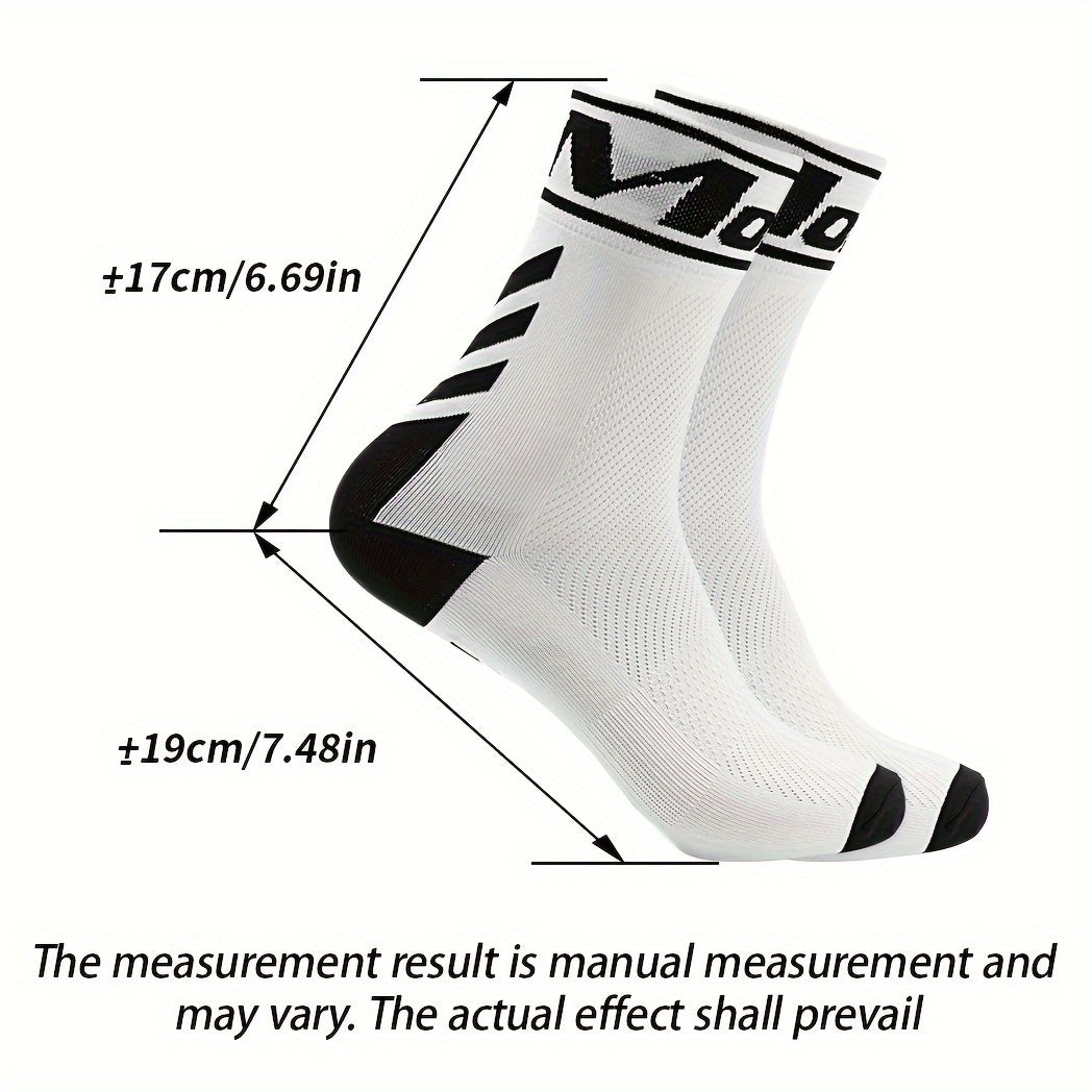 Men's Mid Crew Sport Socks, Breathable & Comfy, 3 Pairs
