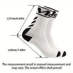 Men's Mid Crew Sport Socks, Breathable & Comfy, 3 Pairs