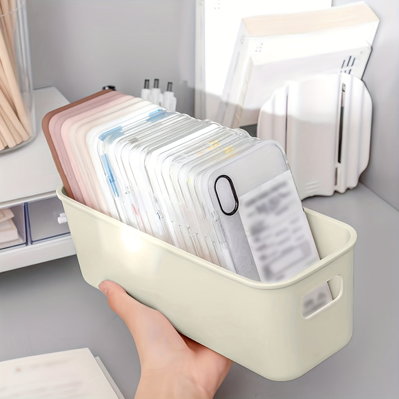 Desktop Organizer Case Large Capacity Storage Basket