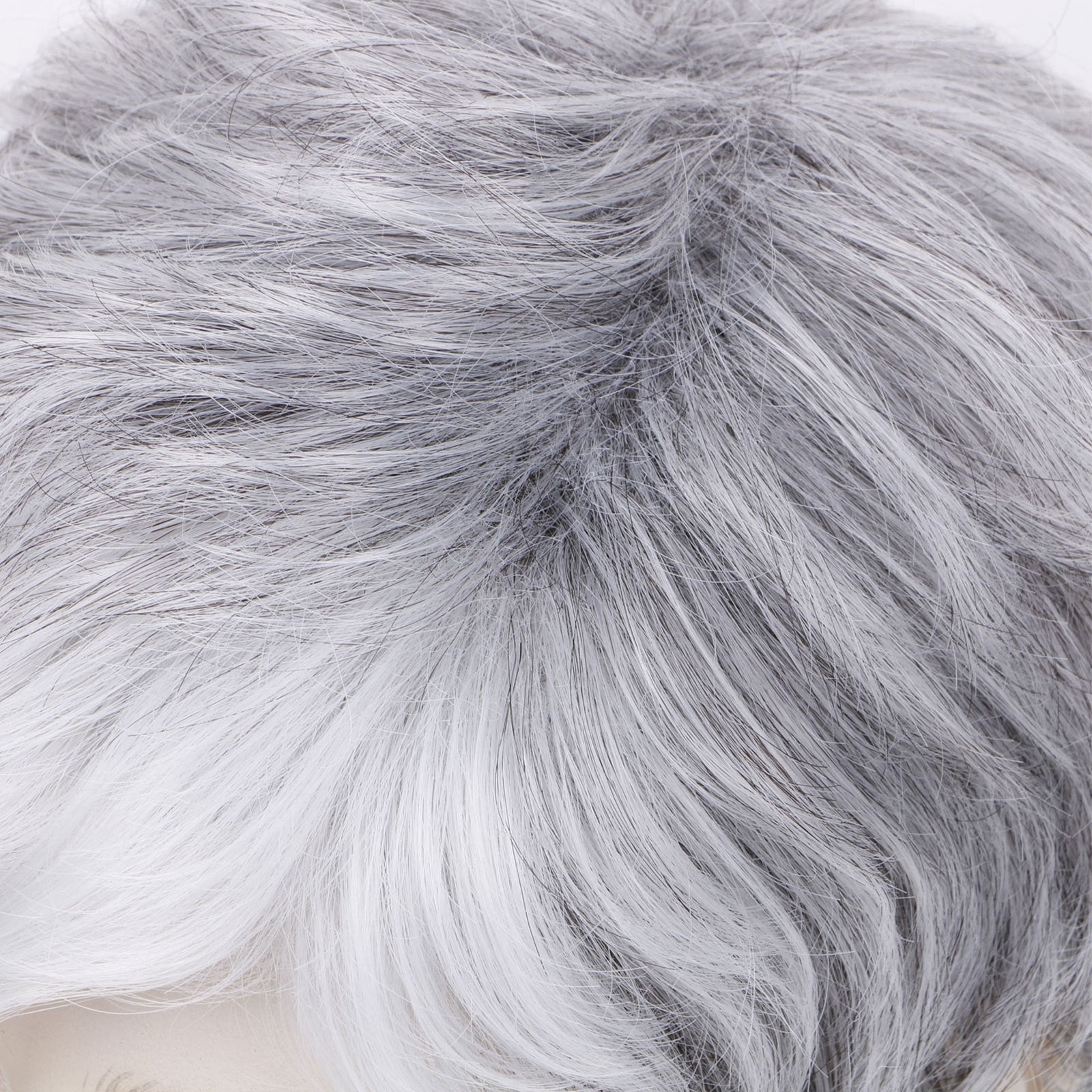 Short Black Men Wig Natural Hairline Synthetic Hair