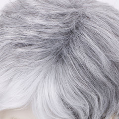 Short Black Men Wig Natural Hairline Synthetic Hair