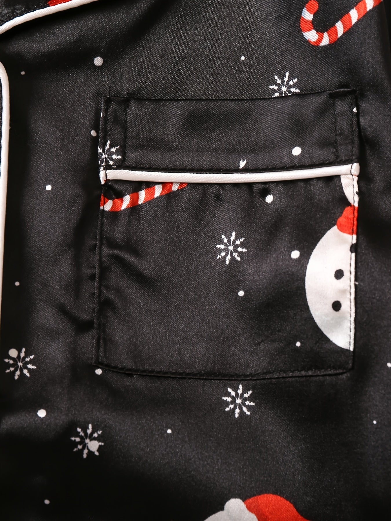 Girls Christmas Print Pajamas Set