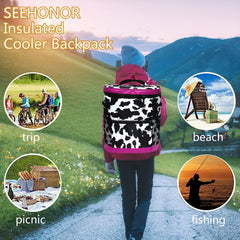 Women's Insulated Picnic Backpack Large Capacity Cooler Backpack