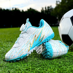 Boys TF Soccer Shoes Lightweight Cleats Non Slip Training Shoes for Kids