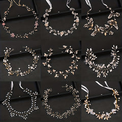 Golden Children's Pearl Headband Flower Girl Dressing Hair Accessories