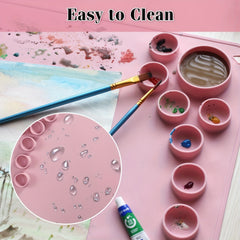Nonstick Silicone Craft Mat 58x40cm for Painting Clay Resin Casting