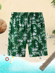 Men's Quick Dry Hawaiian Board Shorts With Pockets