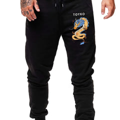 Men s Dragon Graphic Print Casual Sweatpants