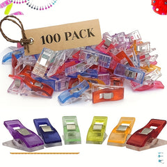 100pcs Multifunctional Sewing Clips Quilting Clips Fabric