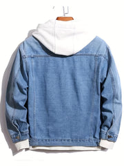 Men's Denim Street Style Jacket Coat for Spring Fall