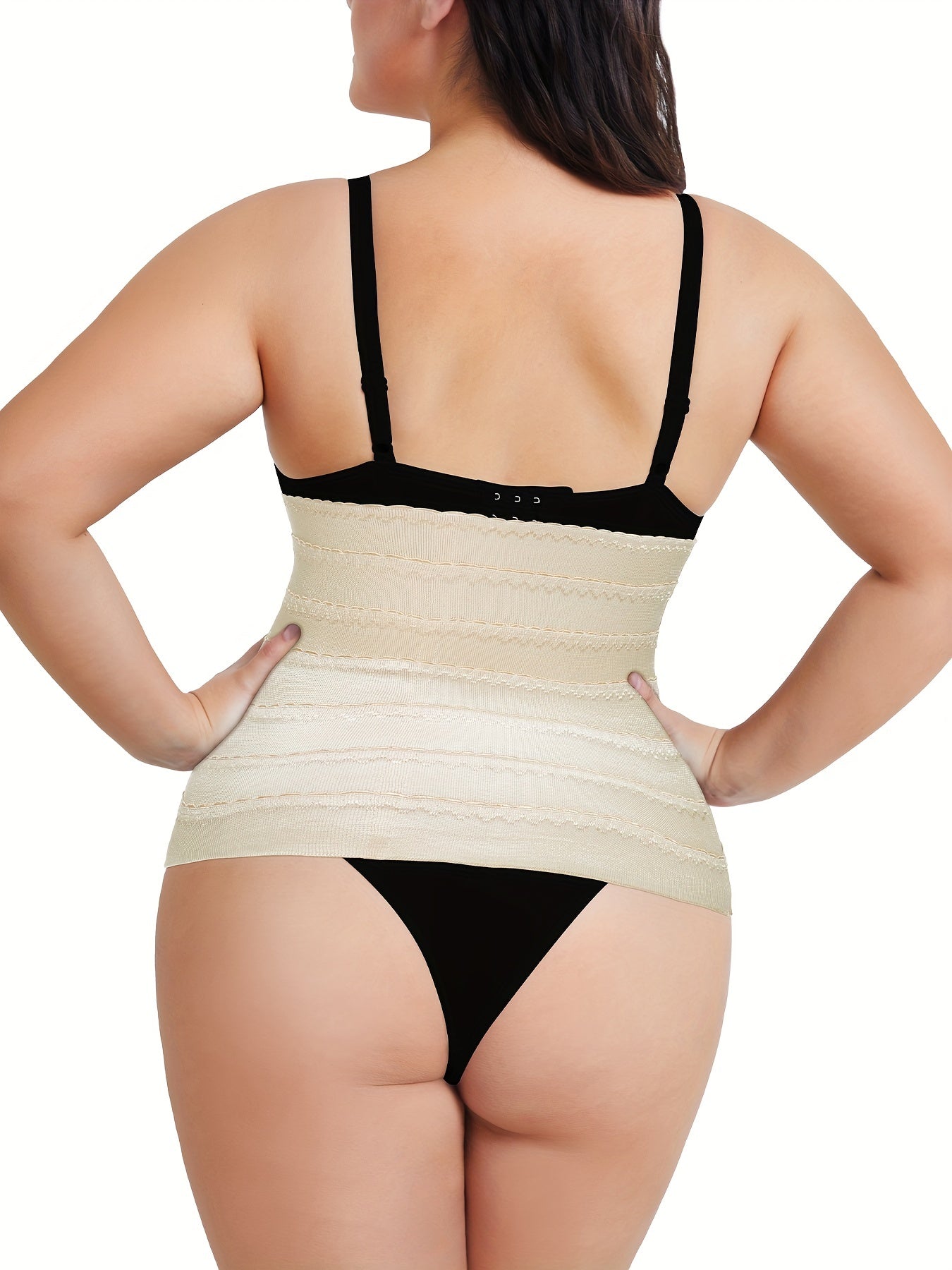 Casual Shapewear Women's Plus Solid Adjustable Tummy Control