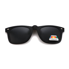 Polarized Clip On Sunglasses Drivers Matte Square Flip Up Anti Glare