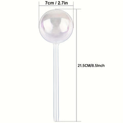 4pcs Rainbow Gradient Glass Self Watering System Spikes Aqua Globes