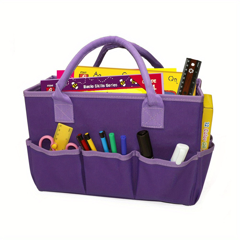 Functional Tote Bag Large Artist Tote Bag With Storage Pockets