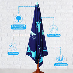 Oversized Printed Beach Towel Quick Drying Lightweight Mat For Vacation Travel