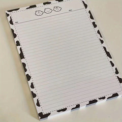B5 Milk Puppy Paper Notebook Cow Spots Sticky Memo Pad Tearable Material