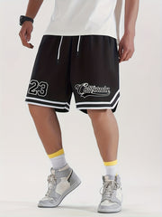 California 23 Striped Drawstring Shorts