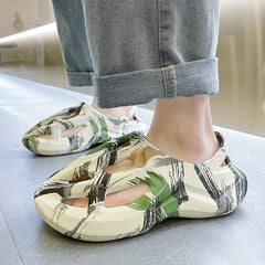 Men's Chunky Sandals Casual Non Slip Shoes Closed Toe Shoes For Outdoor