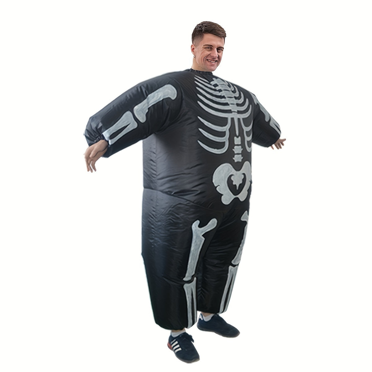 Inflatable Skeleton Costume Funny Cosplay Party Outfit
