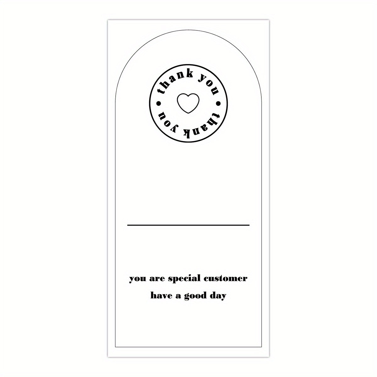 50 Sheets Thank You For Your Order Stickers Rectangle Gift Package Labels