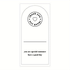 50 Sheets Thank You For Your Order Stickers Rectangle Gift Package Labels
