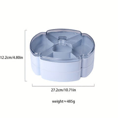 Plastic Food Storage Container Tray with Lid