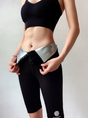 High Waist Three Breasted Button Leggings
