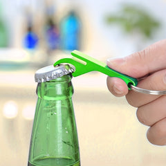 5pcs Metal Beer Bottle Openers Keychain Compact Practical Easy to Carry