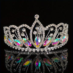 Red Crystal Tiara Queen Crown Headband