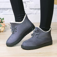 Women's Waterproof Snow Boots with Faux Fur Lining