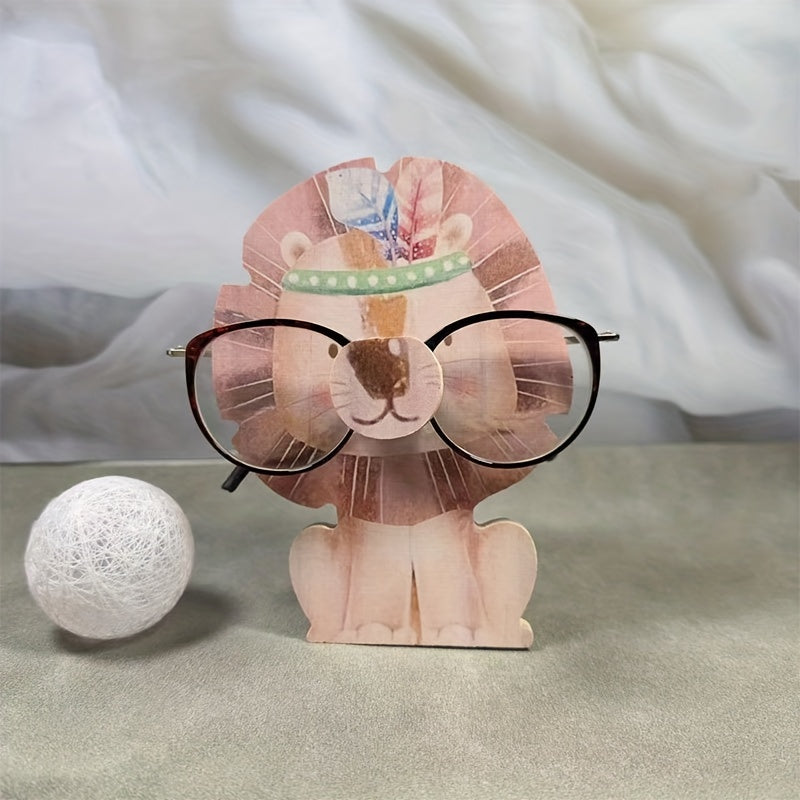 Men's Wood Glasses Storage Rack Animal Desktop Accessory