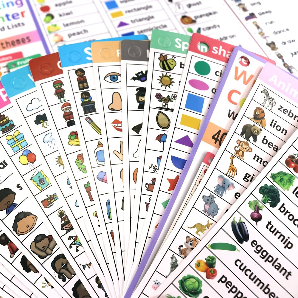 Educational Flashcards Seasons Weather Animals Daily Characters Plants Fruits