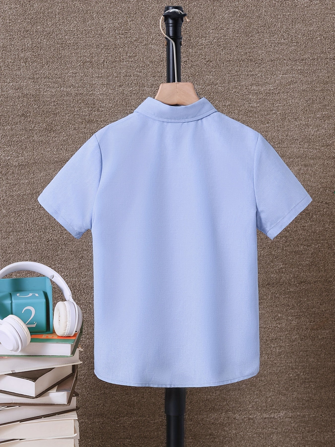 Boys Creative Lapel Shirt for Summer Outdoor