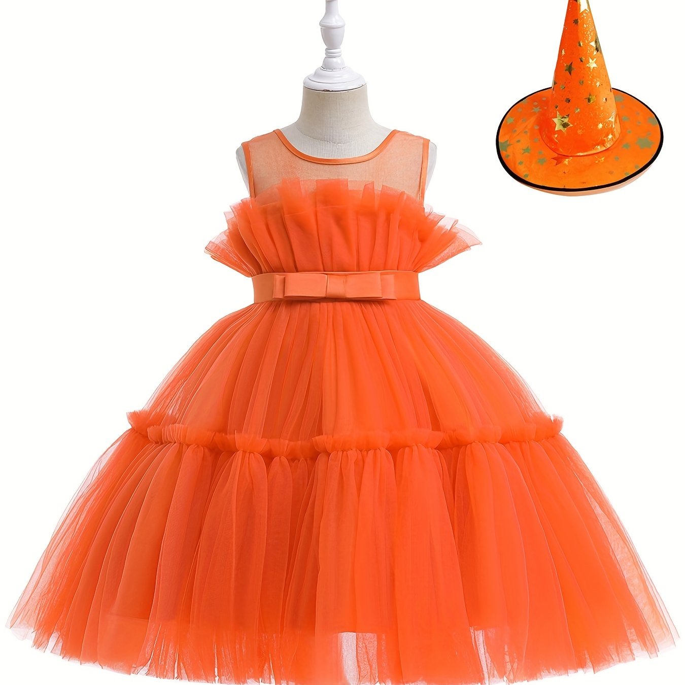 Princess Tutu Dress Halloween Costume With Hat Accessories