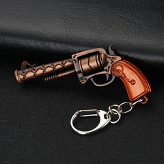 Pistol Shaped Keychain Metal P92 R45 R1895 Model Key Ring Pendant