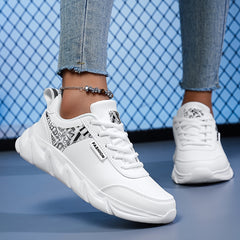 Women's Outdoor Skate Shoes Classic Thick Bottom Lace-up Sneakers