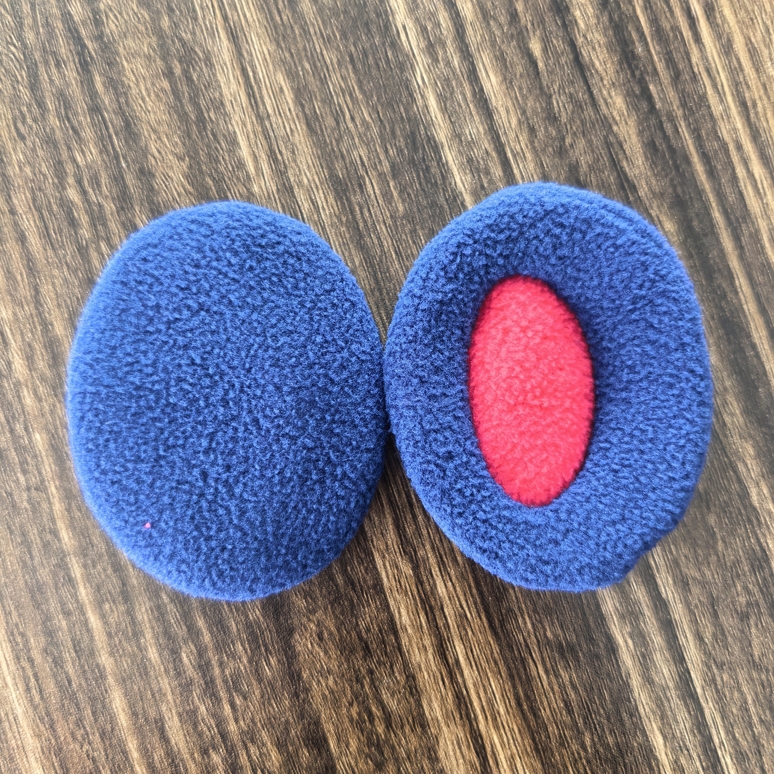 Soft Pink Fleece Lined Ear Muffs No Headband Hand Wash Fitted Fit
