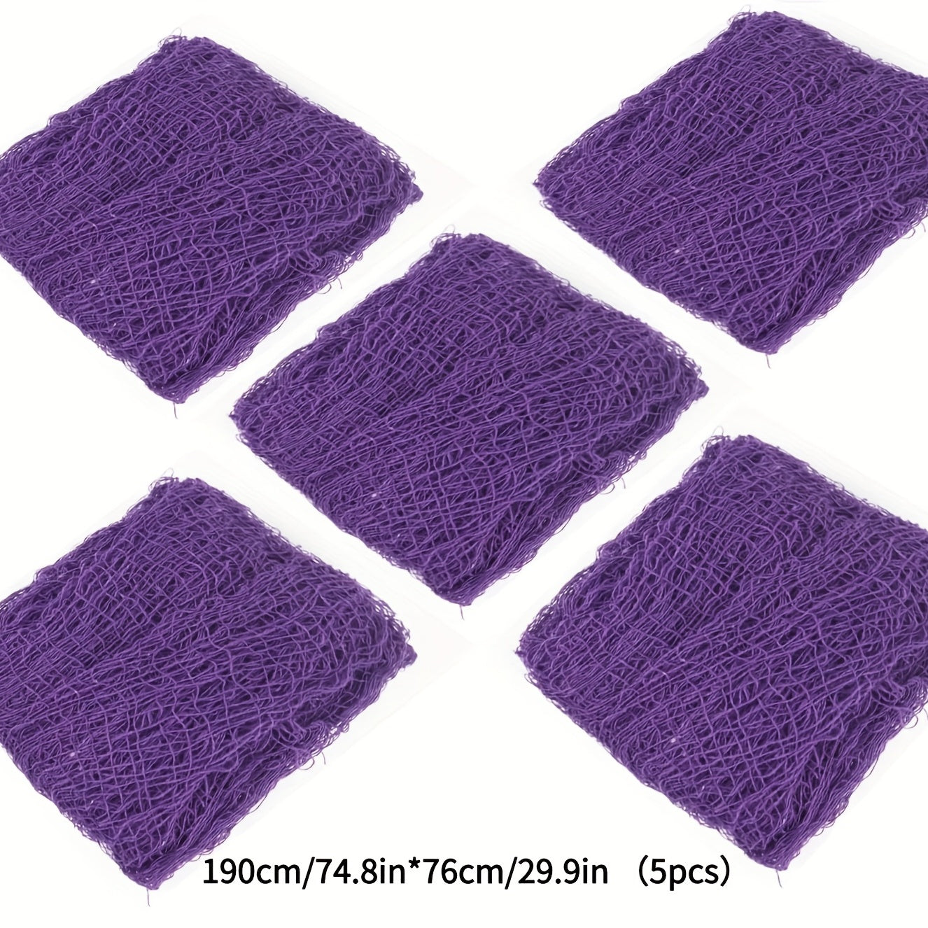 5pcs Purple Halloween Scary Cloth Decor 190 X 76