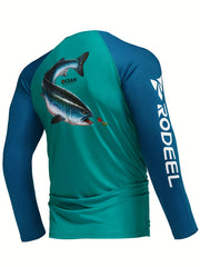 Men's UPF 50 Sun Protection Raglan Shirt for Fishing & Hiking