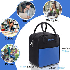 Insulated Lunch Bag Keep Food Fresh Perfect for School Work Picnics Oxford Cloth