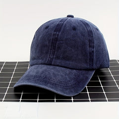 Distressed Denim Baseball Cap Vintage Ball Cap
