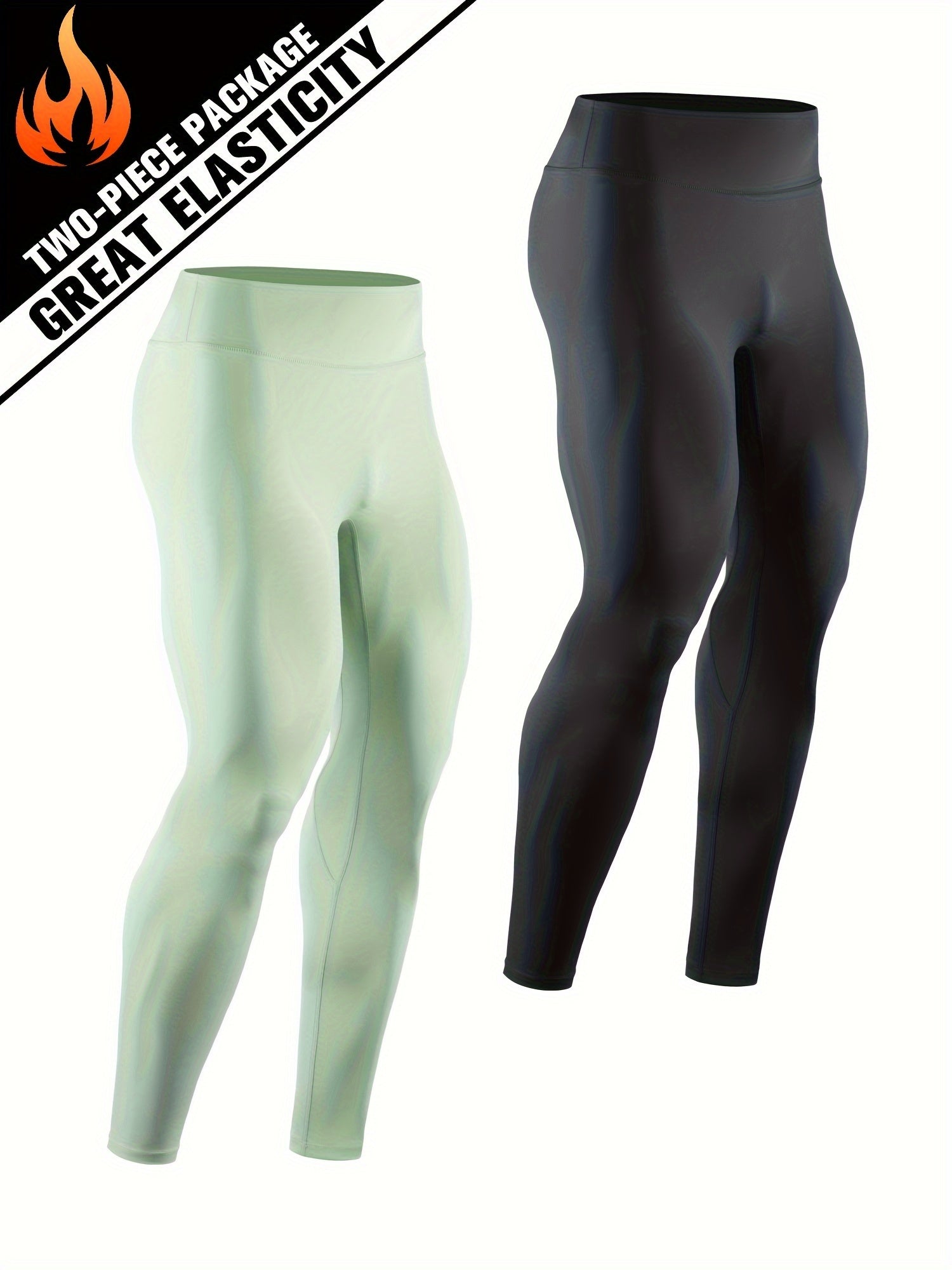 Men's Thermal Leggings Outdoor Running Training Compression Pants