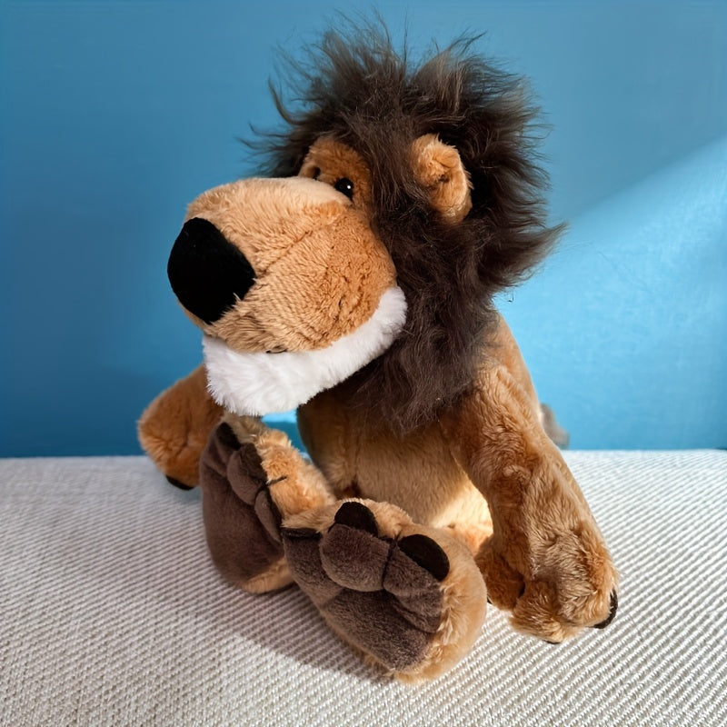 Lion Plush Toy Simulation Animal Cloth Doll Soothing Doll Sleeping Pillow
