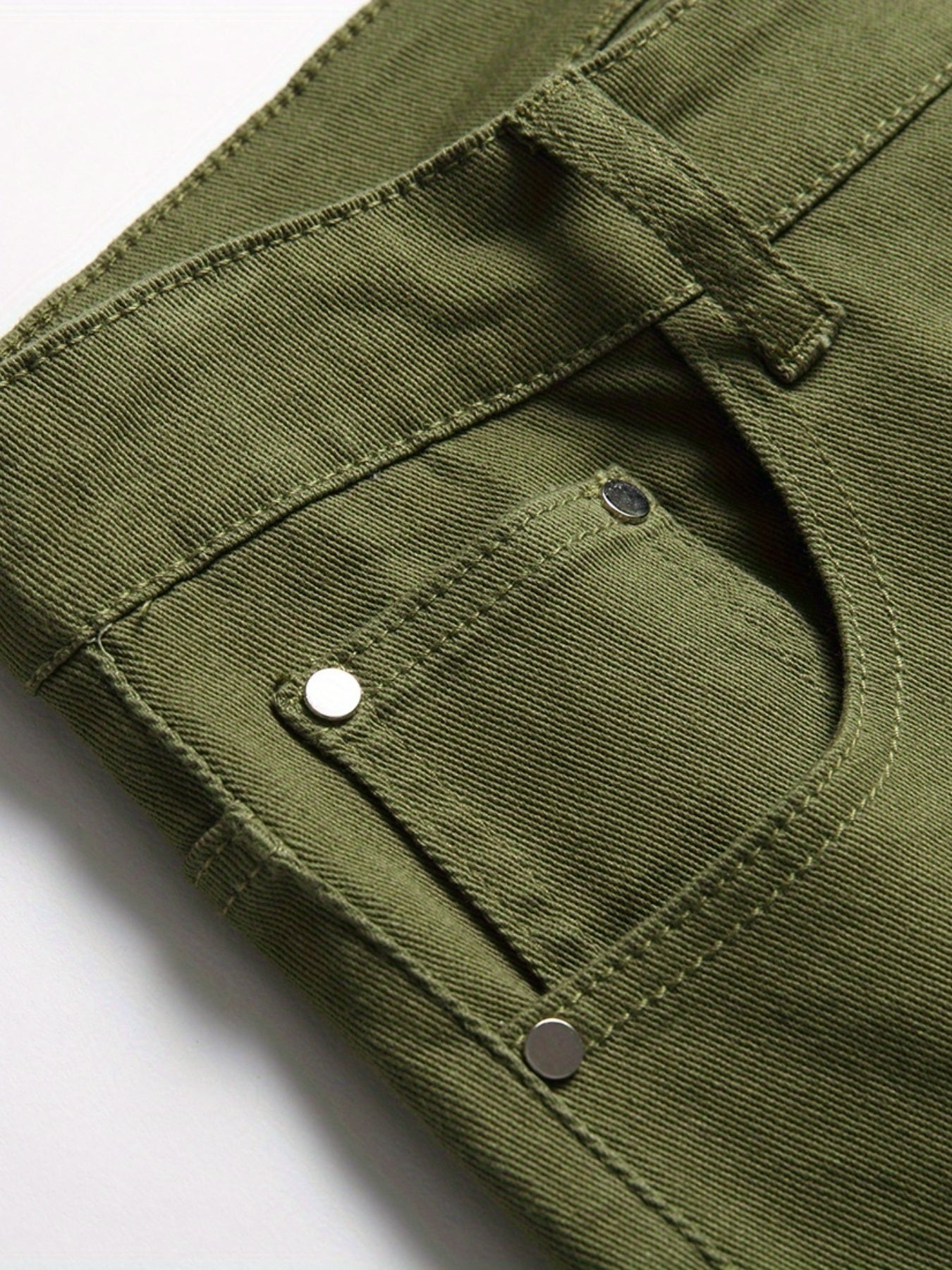 Men's Regular Fit Block Jeans Casual Street Style Stretch Denim Pants