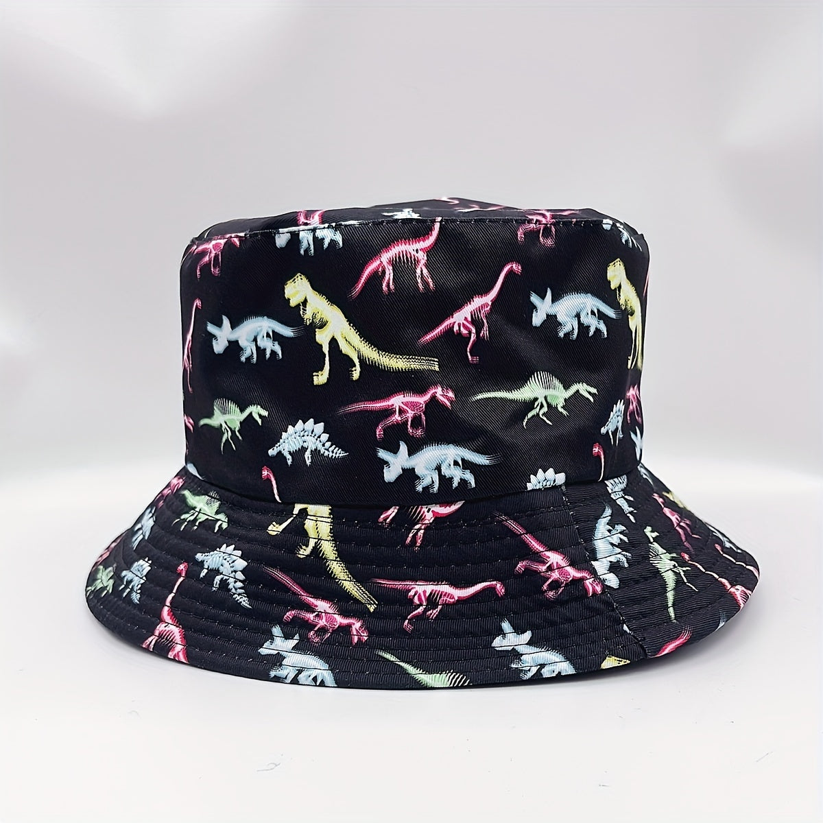 Dinosaur Print Reversible Cotton Bucket Hat