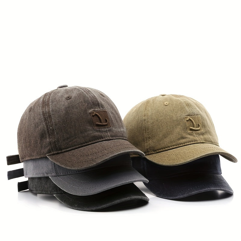 Embroidery Baseball Cap Solid Cotton Couple Dad Hat Lightweight