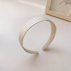 Classic Wide Brim Glitter Hair Band Beige & Gray