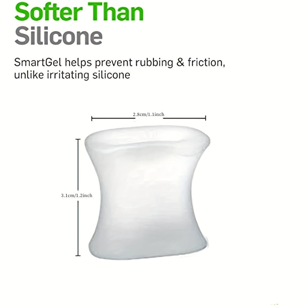 Toe Straighteners and Bunion Spacers - Correct Crooked Toes - Gel Separators