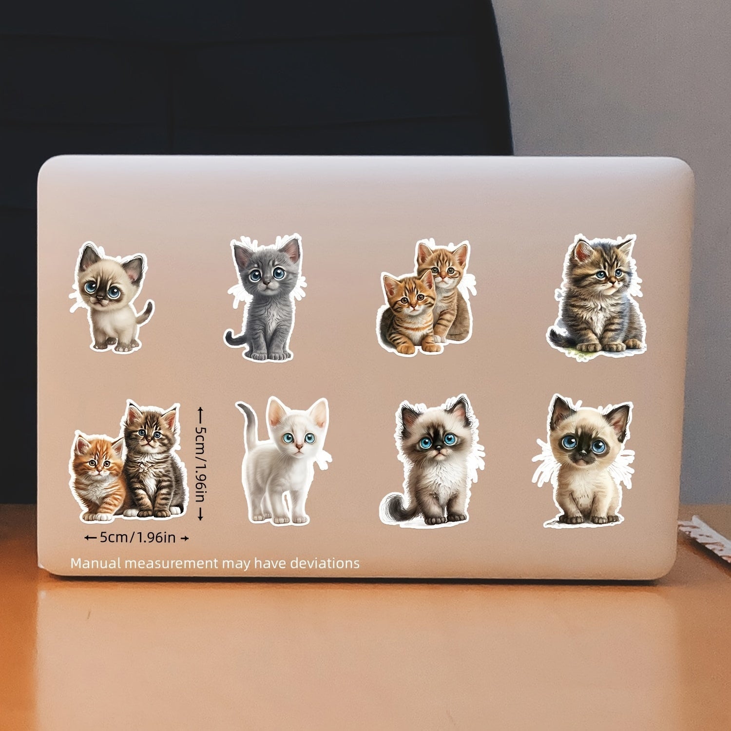 50 Big Eyed Cat Graffiti Stickers for Halloween & Christmas Decor